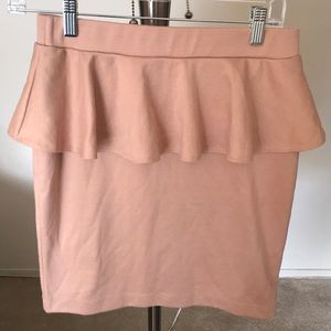 Salmon Ruffled Skirt